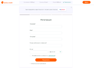 Анкета belkacredit